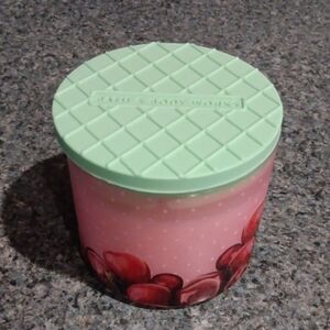 Bath & Body Works Pink Candle with Mint Lid